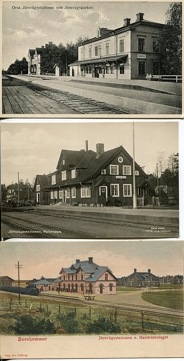 Stationsvykort - Bergslagen - Dalarna (20 st)