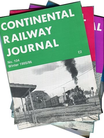 Continental Railway Journal 1995 (No 101-104)