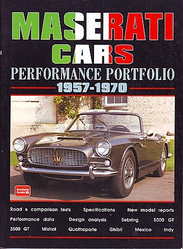Maserati Cars Performance Portfolio 1957-1970