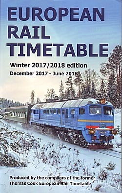 European Rail Timetable Winter 2017/2018 edition
