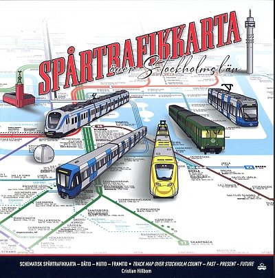 Spårtrafikkarta över Stocklholm län