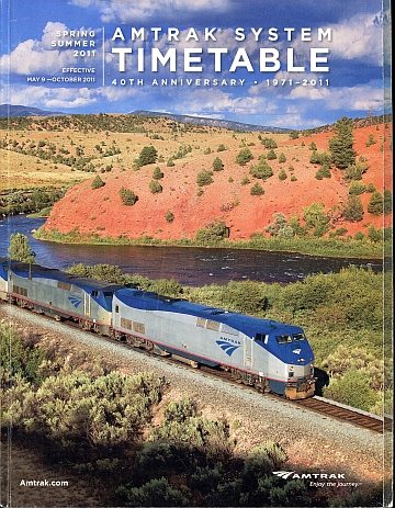 Amtrak System Timetable spring/summer 2011
