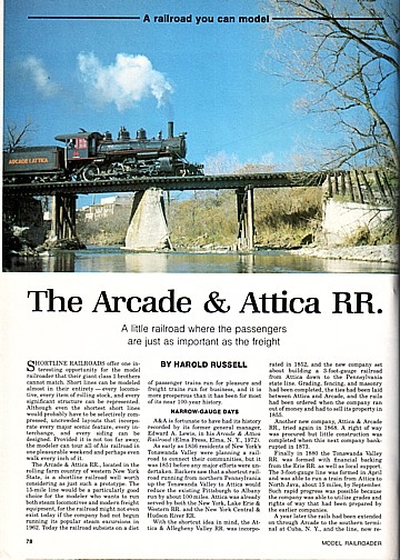 The Arcade & Attica RR
