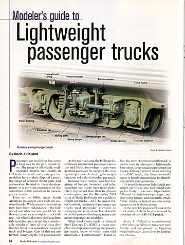 Lightweight passenger trucks