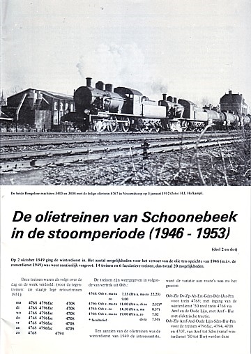 De olietreinen van Schoonebeek in de stoomperiode (1946-1953) deel 2