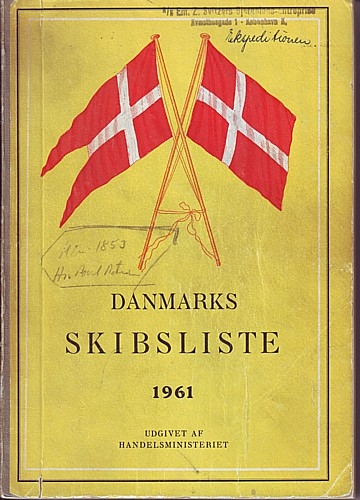 Danmarks Skibsliste 1961