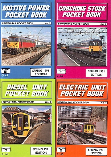  British Rail Pocket Books 1-4 (1991)