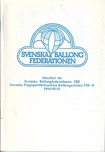 Svenska Ballongfederationen matrikel