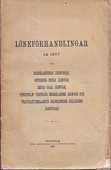 Löneförhandlingar år 1907 