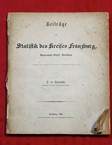 Beiträge zur Statistik des Kreises Franzburg