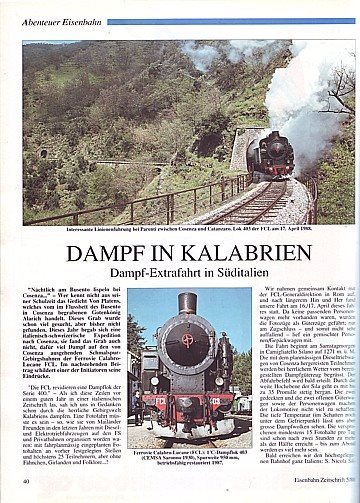 Dampf in Kalabrien