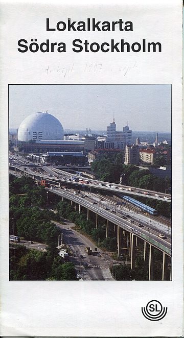 Lokalkarta Södra Stockholm 1996