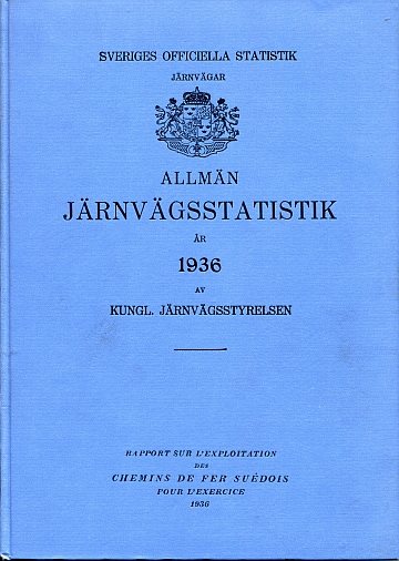  Allmän Järnvägsstatistik 1936