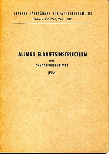 Allmän Eldriftsinstruktion  med skyddsföreskrifter