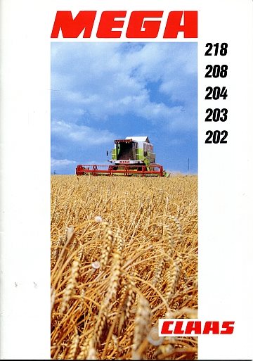 Claas Mega 202, 203, 204, 208, 218