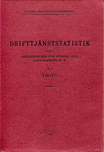 Drifttjänststatistik år 1935