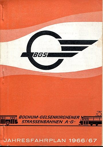 Bochum-Gelsenkirchener Strassenbahnen 1966/67