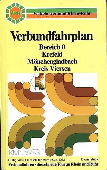 Verkehrsbund Rhein-Ruhr, Bereich 0, 1980/81