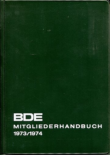 BDE Mitgliederhandbuch 1973/1974