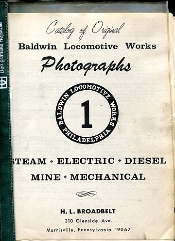 Baldwin Locomotive Works Photographs