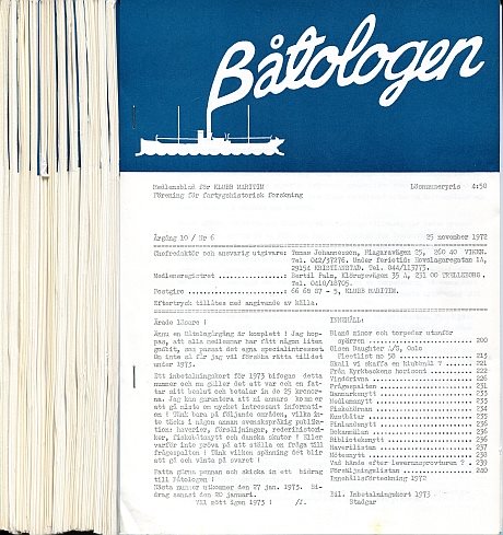 Båtologen 1971-1972 (12 nr) 