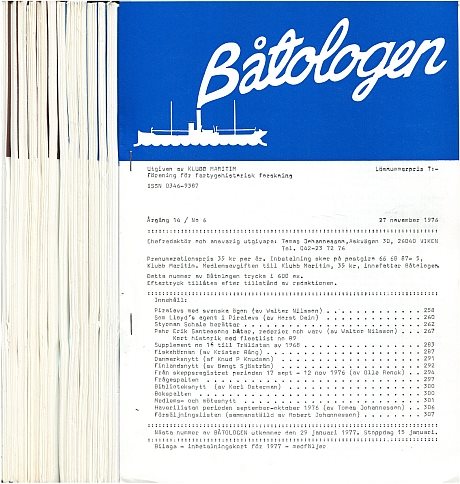Båtologen 1975-1976 (12 nr) 