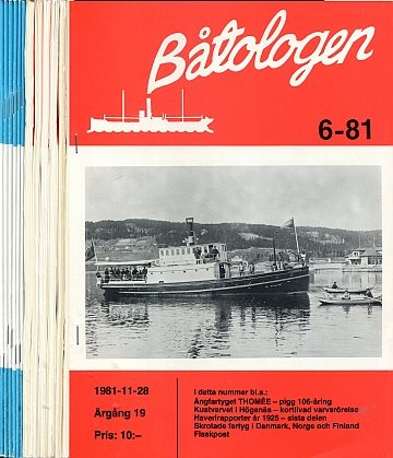 Båtologen 1981-1982 (12 nr) 