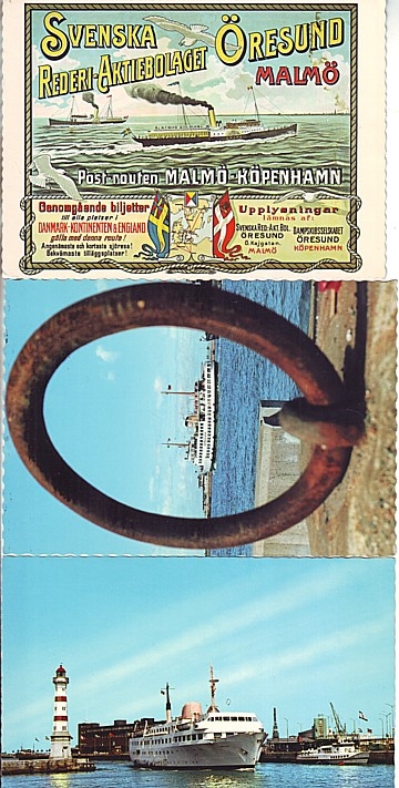 Malmö båtar - 3 vykort