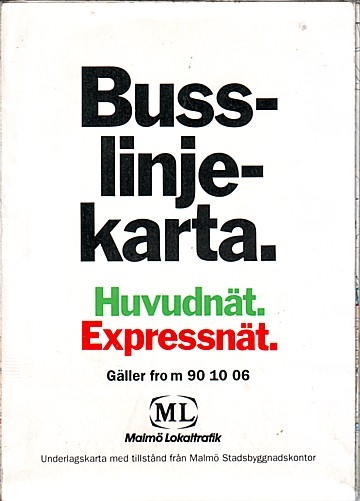 Malmö Lokaltrafik Busslinjekarta