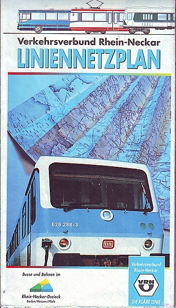 Verkehrsverbund Rhein-Neckar Liniennetzplan 1994