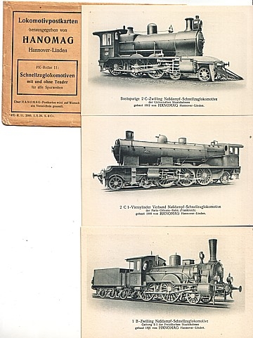 Hanomag Lokomotivpostkarten Reihe 11