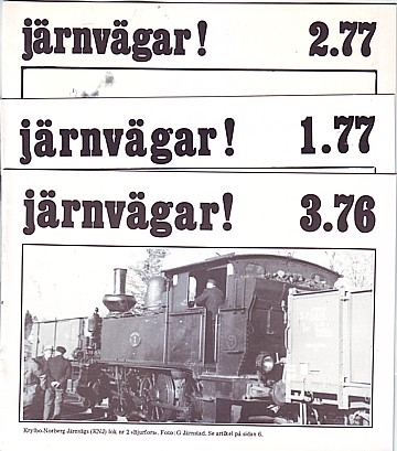 Järnvägar! 1976-77 (3 nummer)