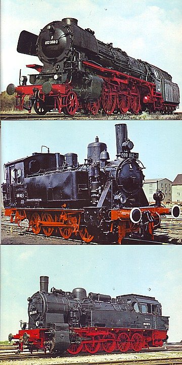 DB ånglok, 10 vykort