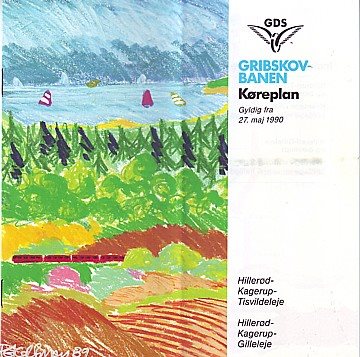 Gribskovbanen Køreplan 1990