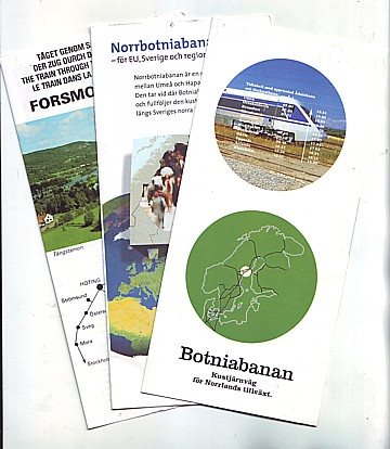 Botniabanan mm (3 broschyrer)