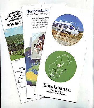  Botniabanan mm (3 broschyrer)