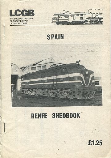 RENFE shed book