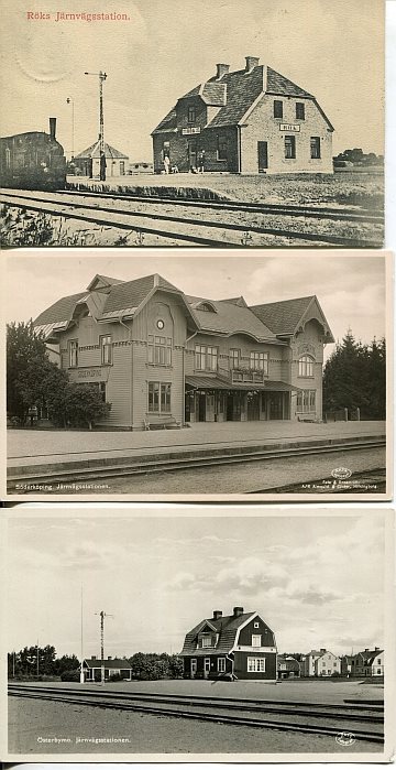 Stationsvykort - Östergötland (15 st)