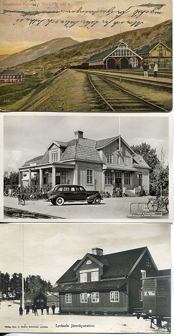 Stationsvykort - Övre Norrland (15 st)