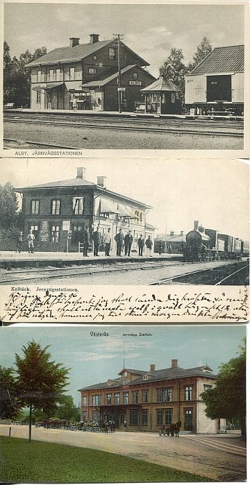 Stationsvykort - Västmanland - Närke (15 st)