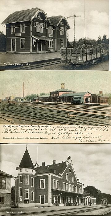 Stationsvykort - Västergötland (20 st)