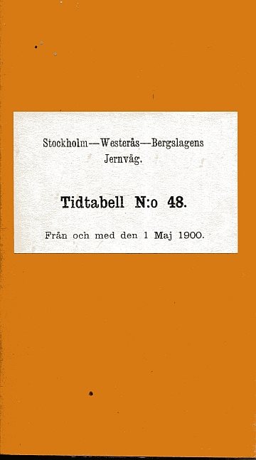  SWB Tidtabell N:o 48