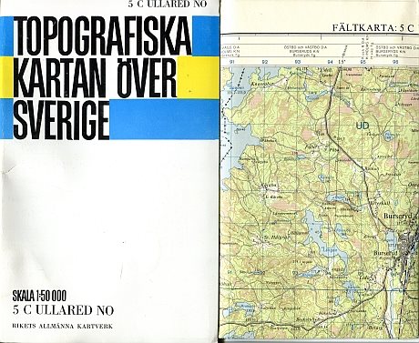 Topografiska kartan 5 C Ullared NO