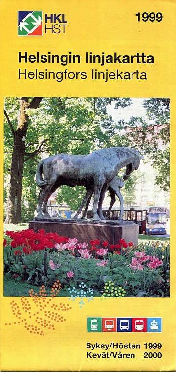 Helsingin linjakartta 1999