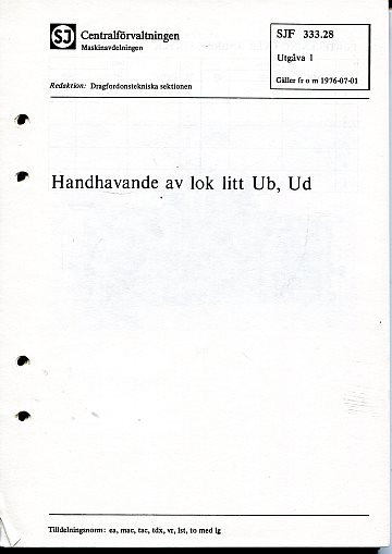 Handhavande av lok litt Ub, Ud