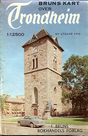 Bruns kart over Trondheim 1970