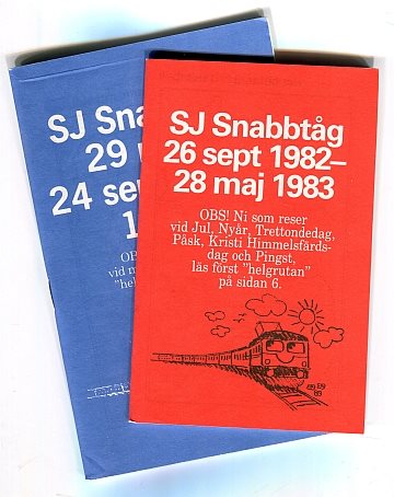 SJ Snabbtåg 1982-83