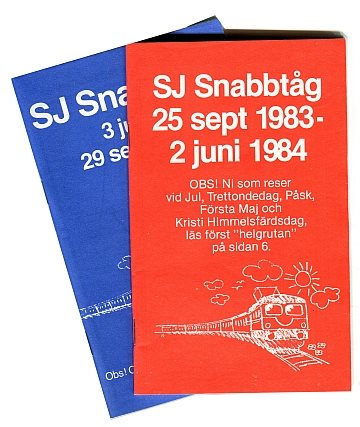 SJ Snabbtåg 1983-84