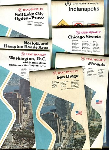 USA stadskartor (7 st)