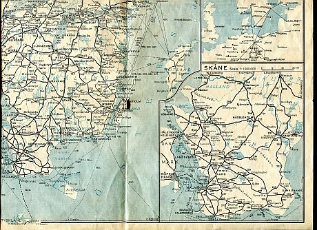 Sveriges Kommunikationer 1941-05 karta